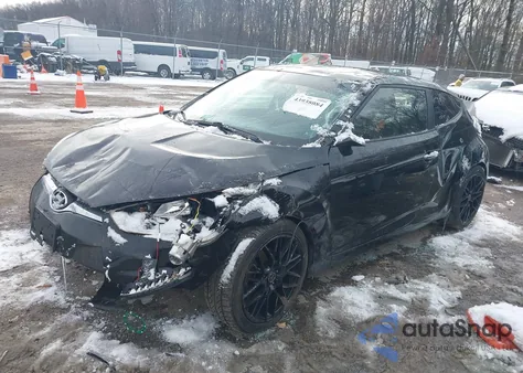 2015 Hyundai Veloster Re:flex z USA, uszkodzony, nr VIN KMHTC6AD4FU219128